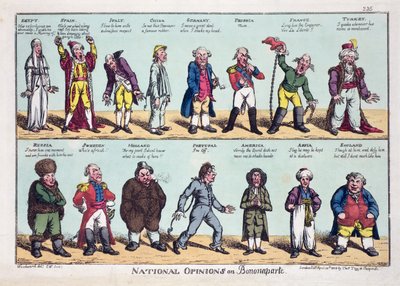 Nationale meningen over Bonaparte, gepubliceerd 20 april 1808 door George Moutard Woodward